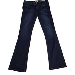 PAIGE Women's Straight Leg Jeans - Dark Blue
